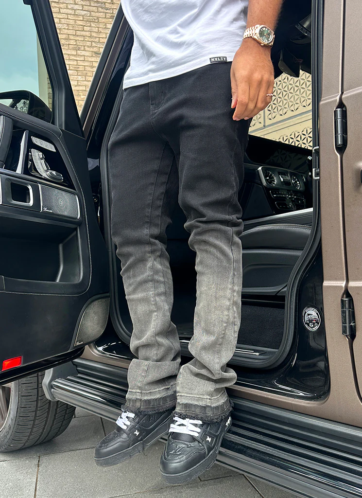 Vintage Flare Deep Fade Jeans - Black - Image 17
