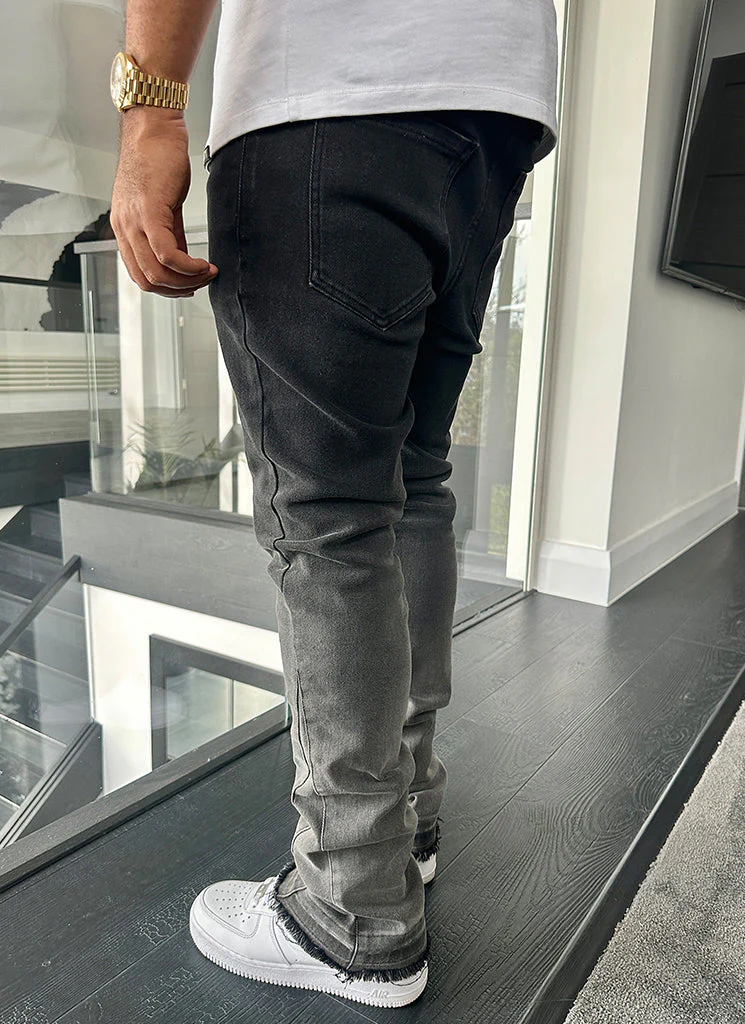 Vintage Flare Deep Fade Jeans - Black - Image 18