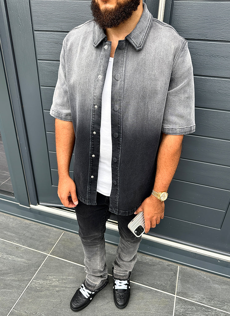 Vintage Flare Deep Fade Jeans - Black - Image 19