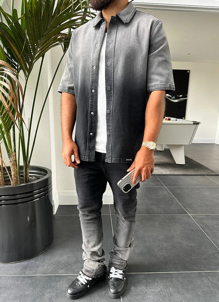 Vintage Flare Deep Fade Jeans - Black - Image 23