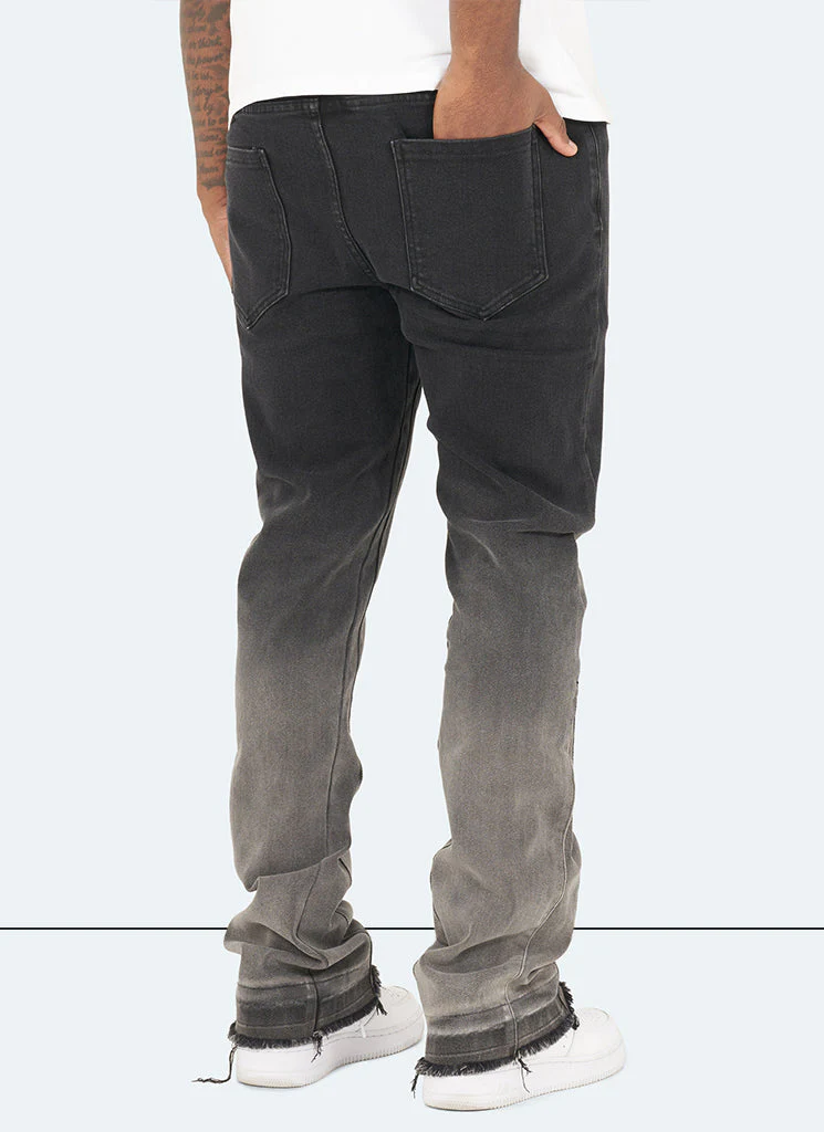 Vintage Flare Deep Fade Jeans - Black - Image 7