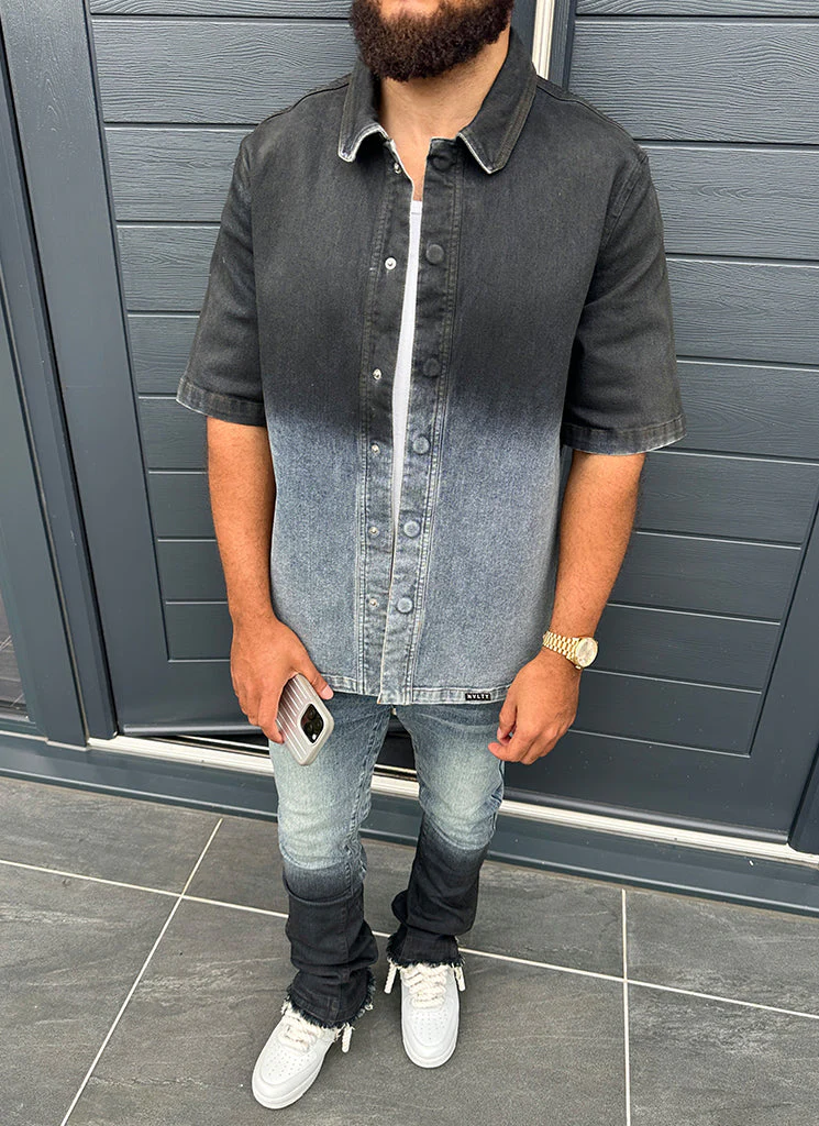 Vintage Flare Deep Fade Jeans - Blue - Image 17