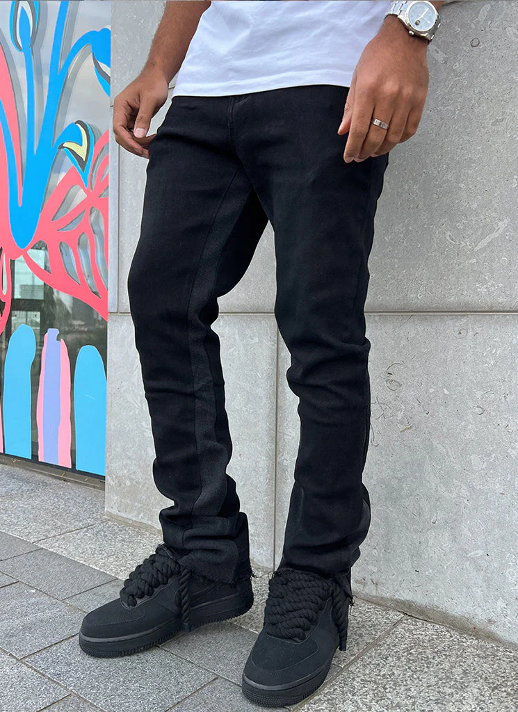 Vintage Flare Jeans - Black - Image 14