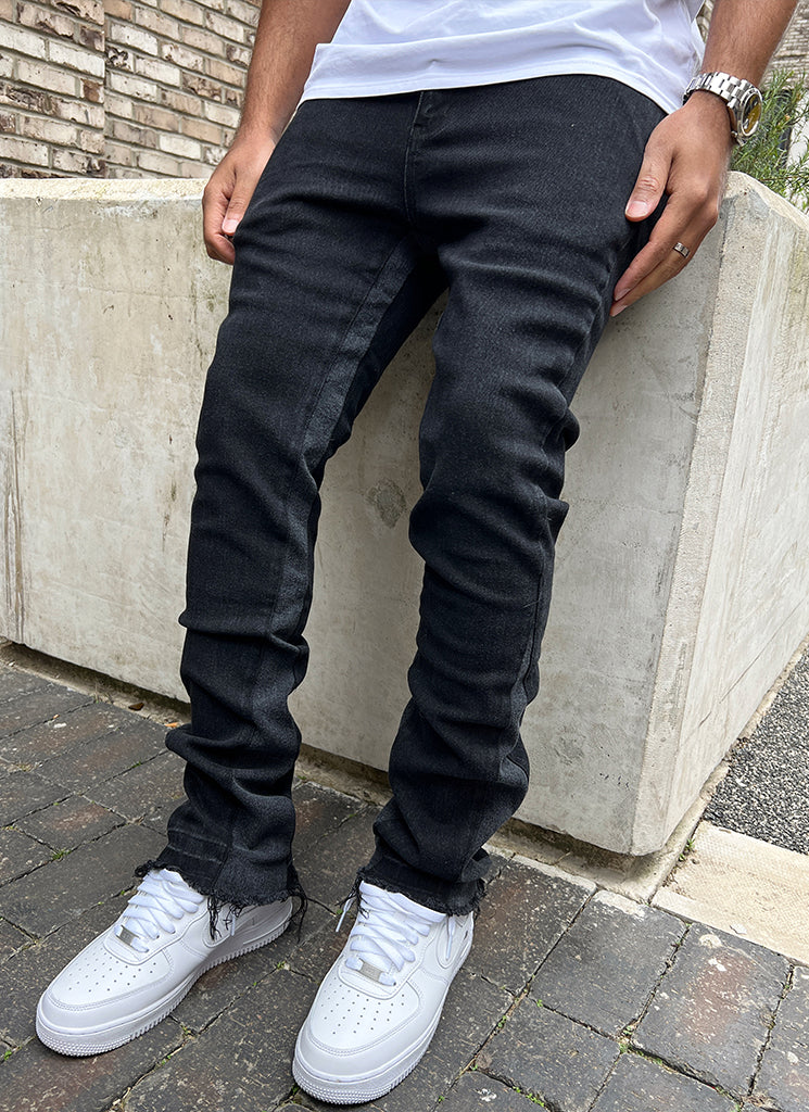 Vintage Flare Jeans - Black - Image 7