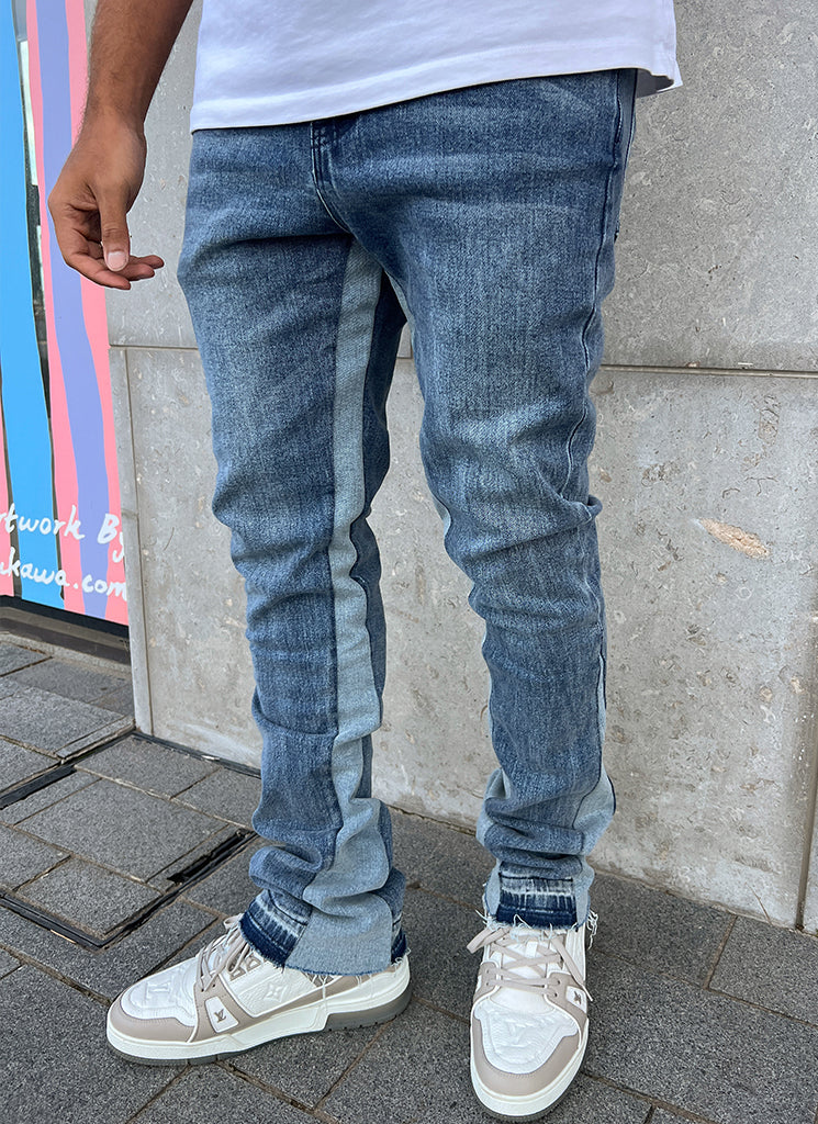 Vintage Flare Jeans - Blue - Image 8
