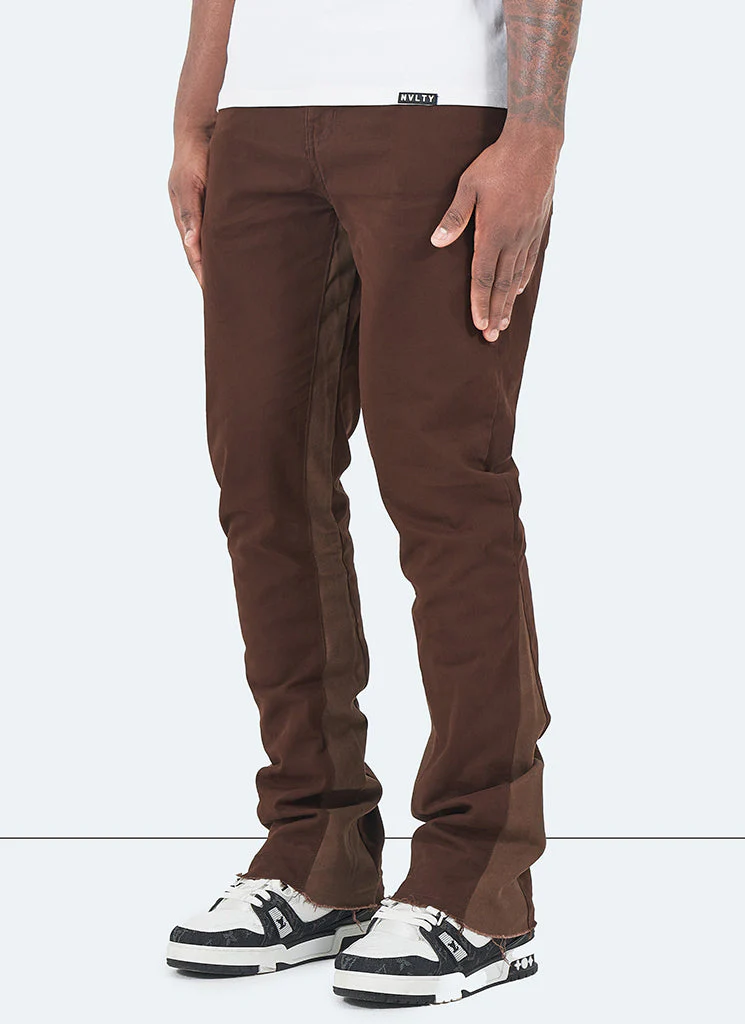 Vintage Flare Jeans - Brown - Image 2