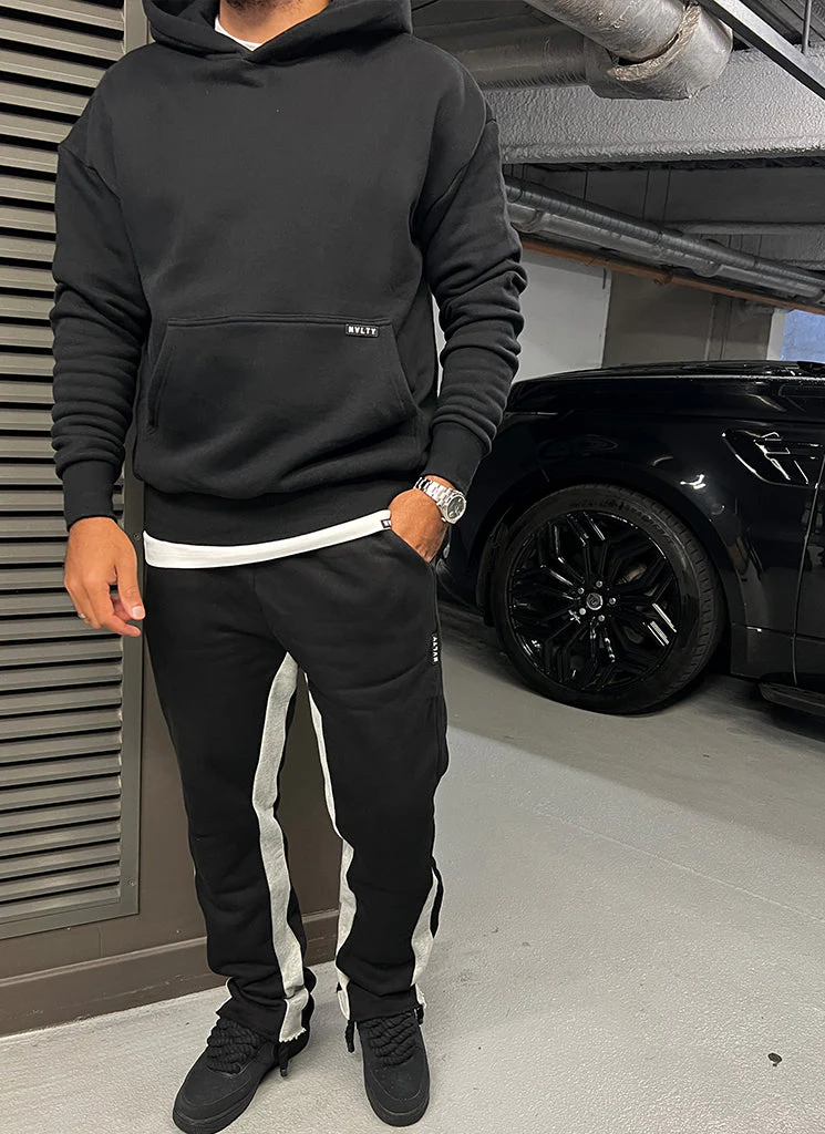 Vintage Flare Joggers - Black - Image 5