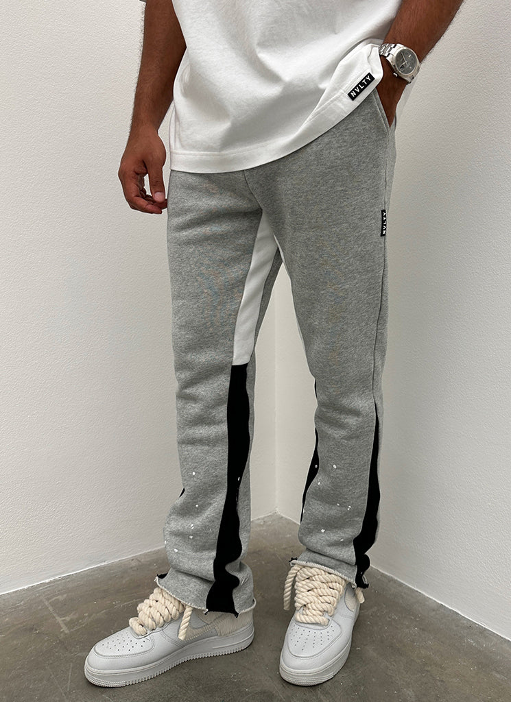 Vintage Flare Paint Joggers - Grey - Image 3