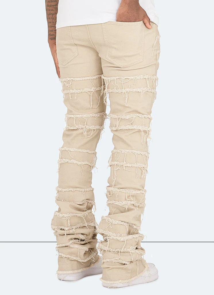 Vintage Flare Thread Jeans - Stone - Image 4
