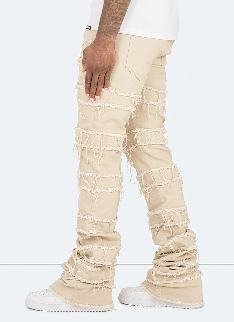 Vintage Flare Thread Jeans - Stone - Image 6