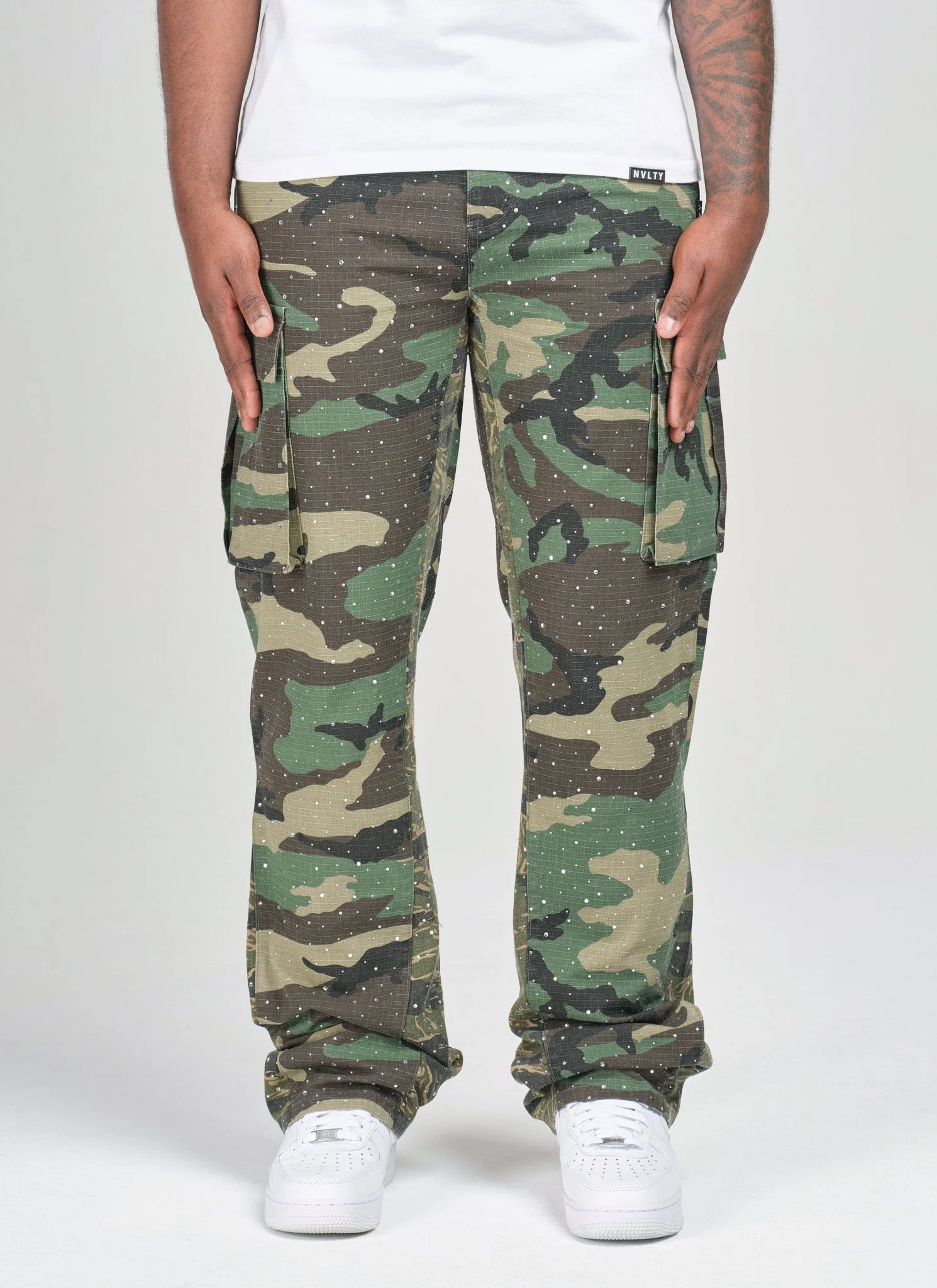 Vintage Flare VVS Cargos - Camo - Image 3