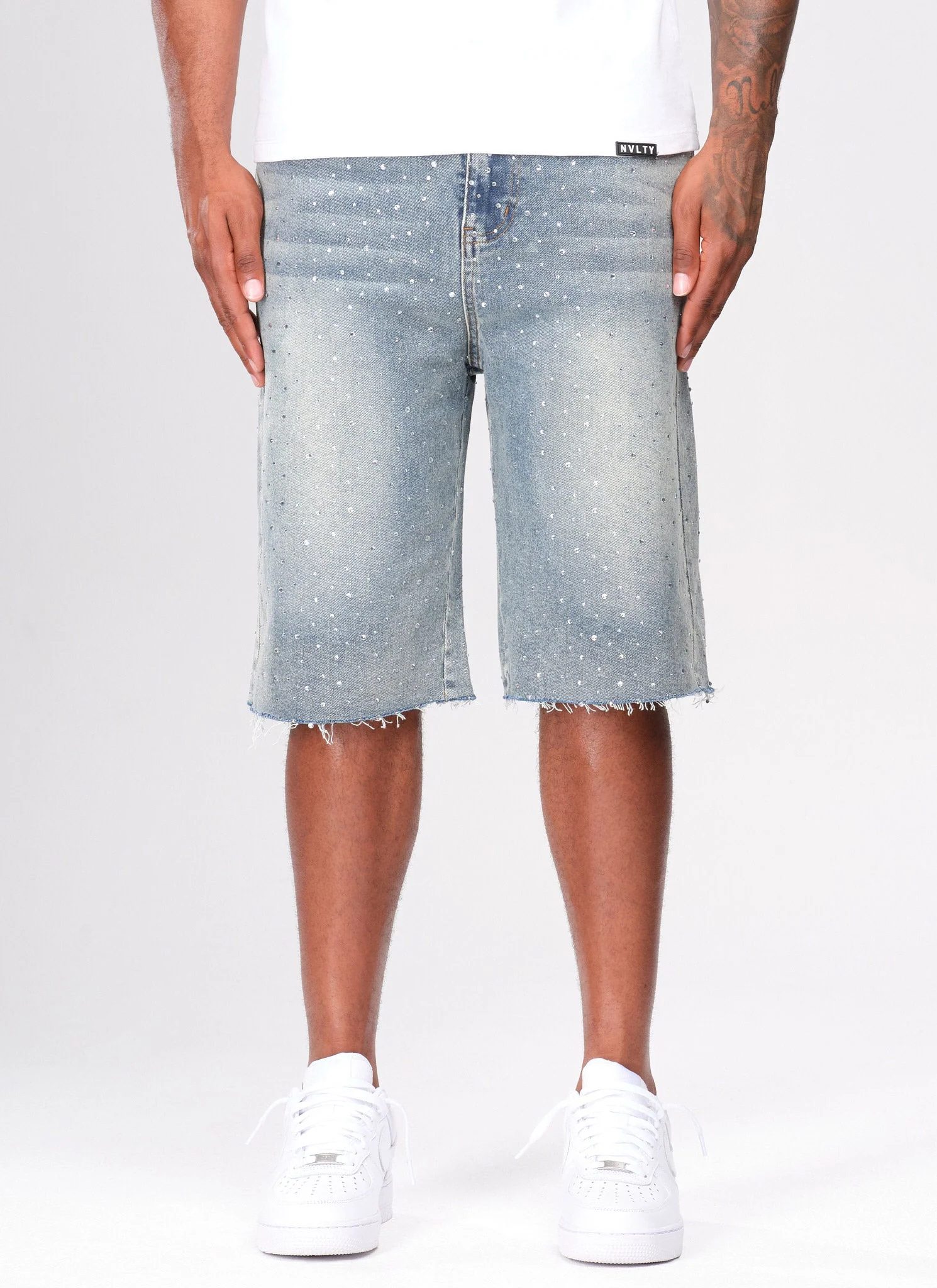 Vintage Flooded VVS Denim Shorts - Blue