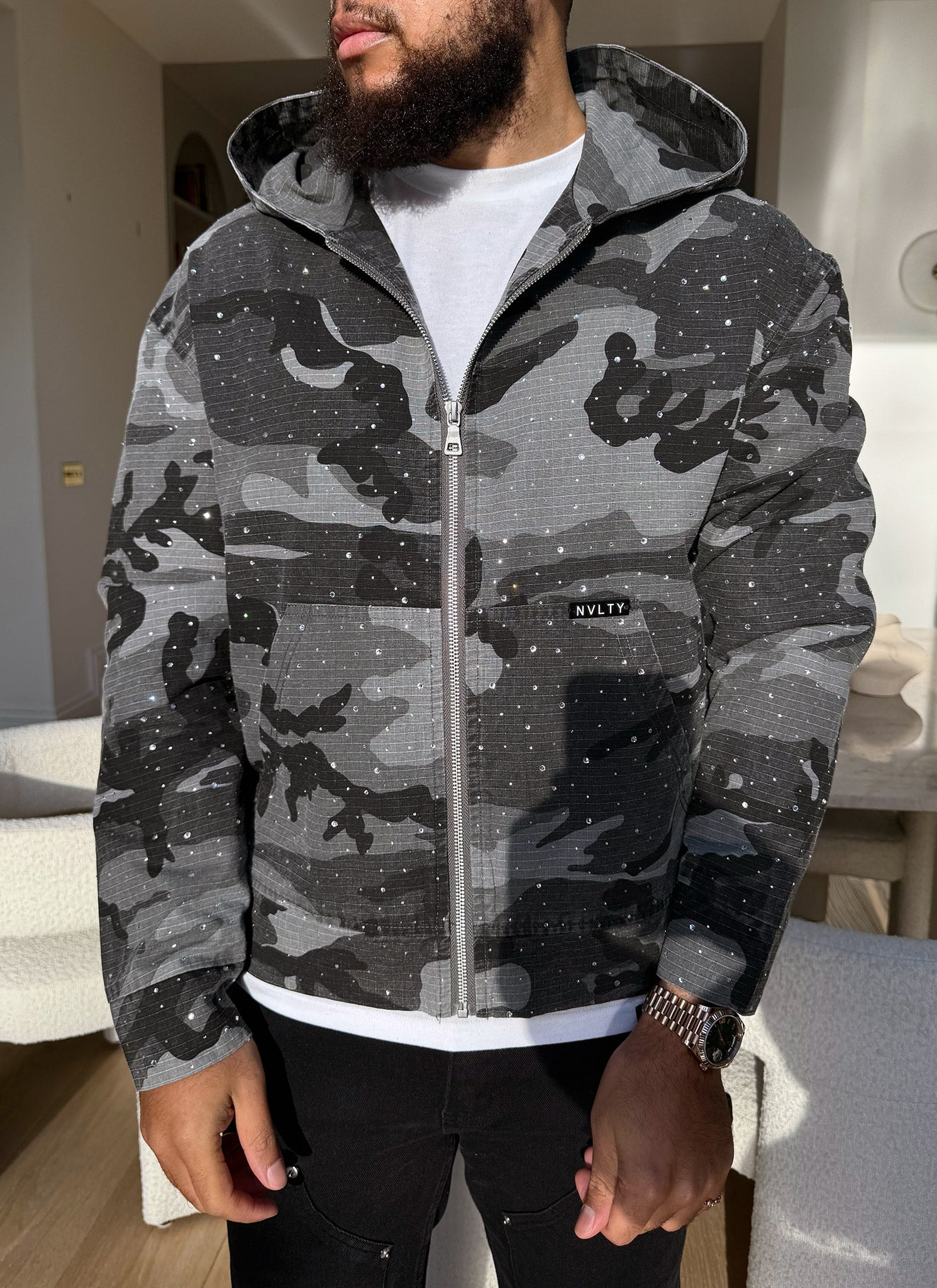 Vintage Flooded VVS Jacket - Black Camo - Image 2