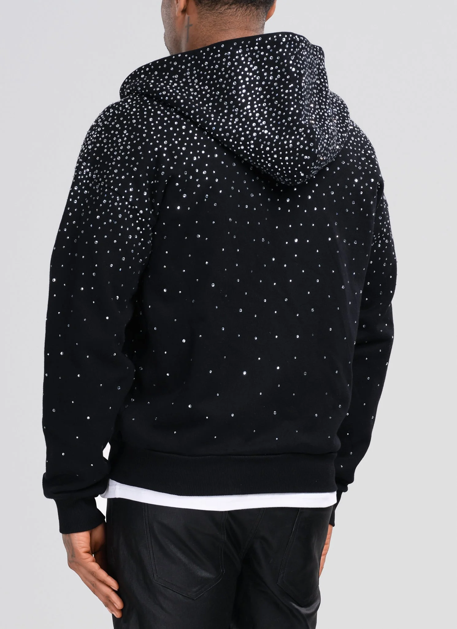 Vintage Flooded VVS Zip Hoodie - Black - Image 4