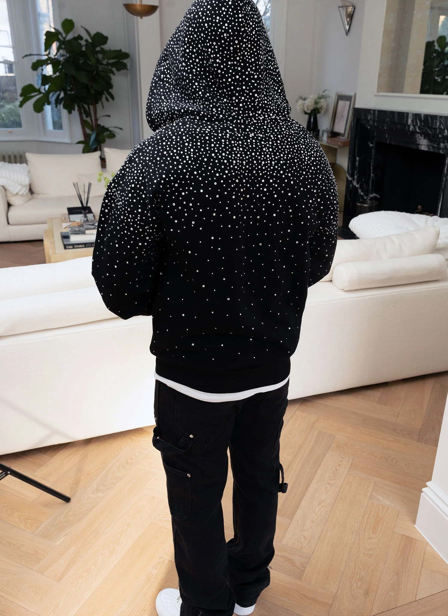Vintage Flooded VVS Zip Hoodie - Black - Image 6