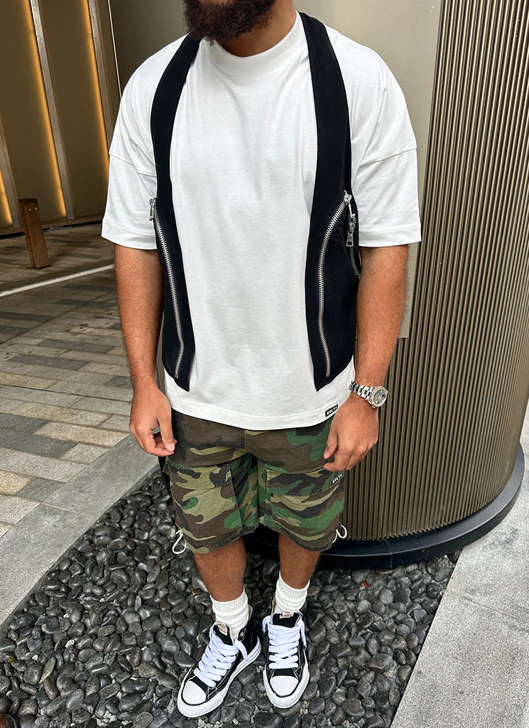 Vintage Lace Cargo Shorts - Camo - Image 13