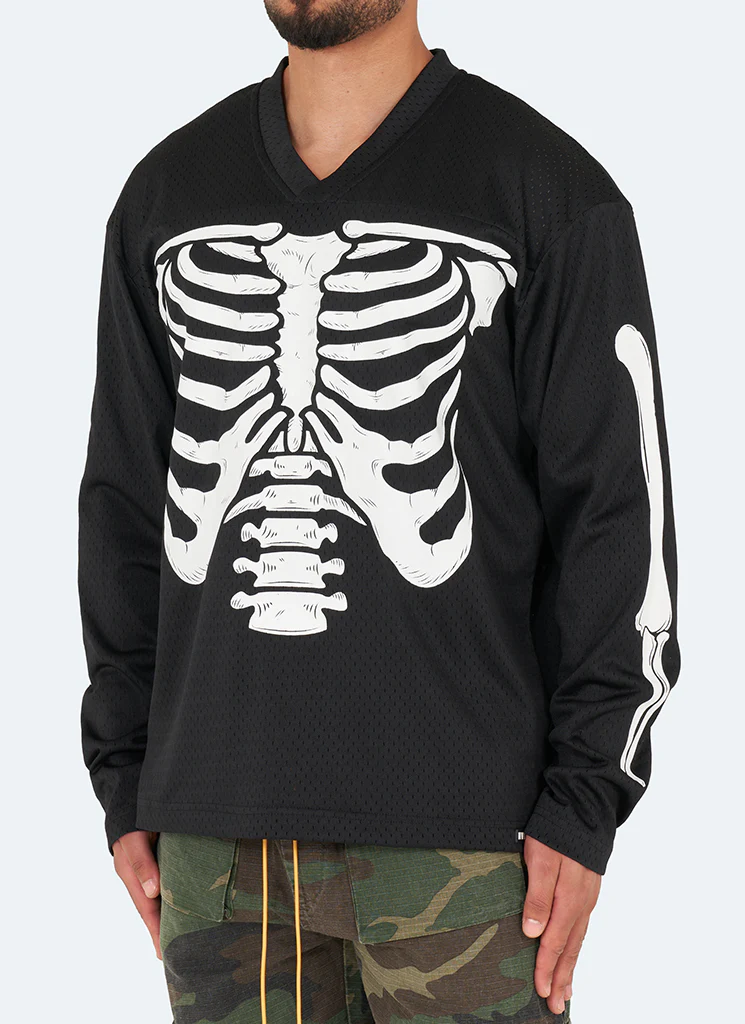 Vintage Skeleton Jersey - Black - Image 2