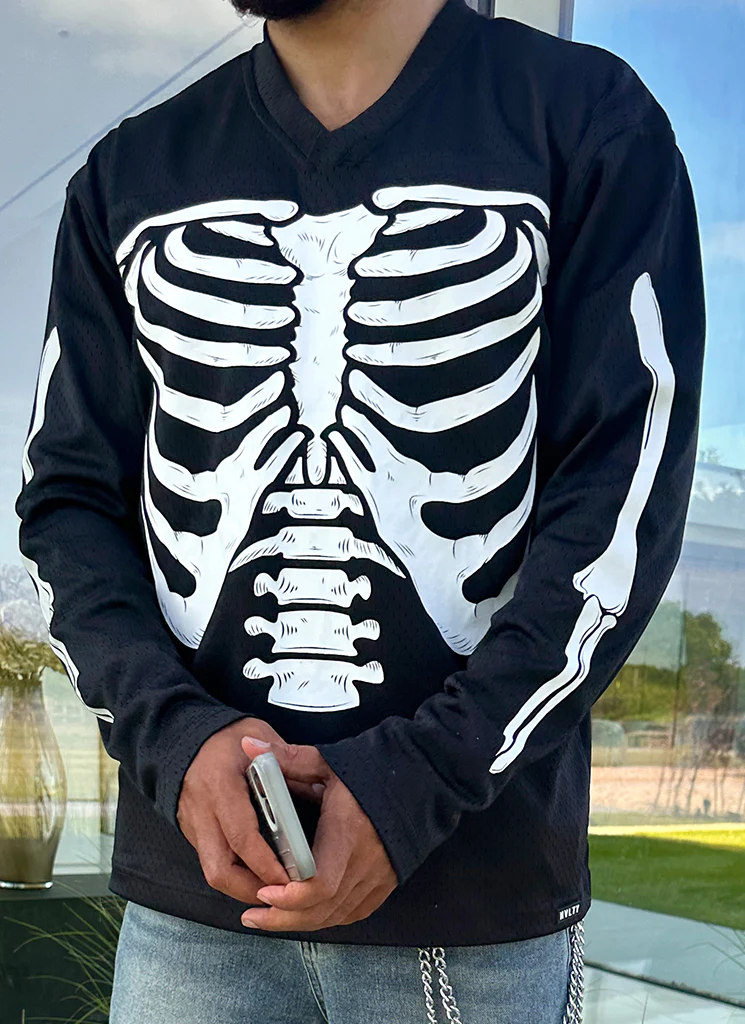 Vintage Skeleton Jersey - Black - Image 7