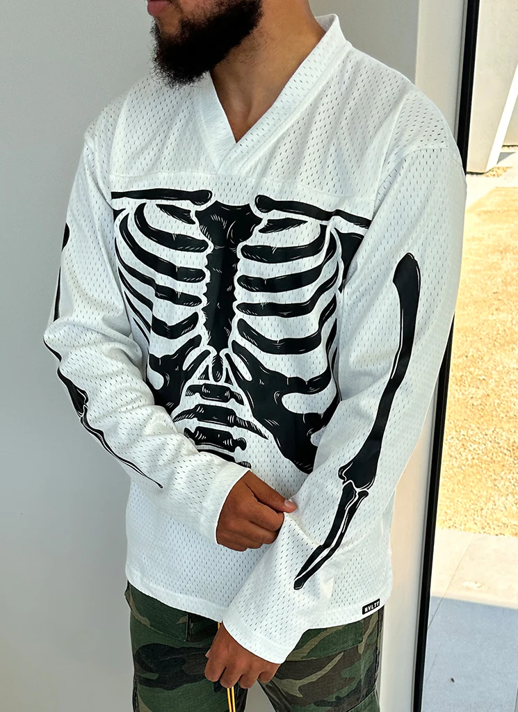 Vintage Skeleton Jersey - White - Image 10