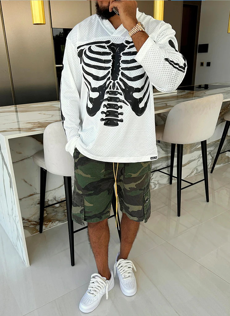 Vintage Skeleton Jersey - White - Image 13