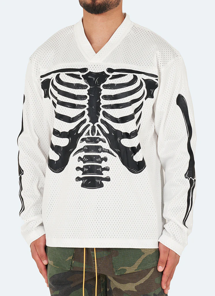 Vintage Skeleton Jersey - White - Image 2