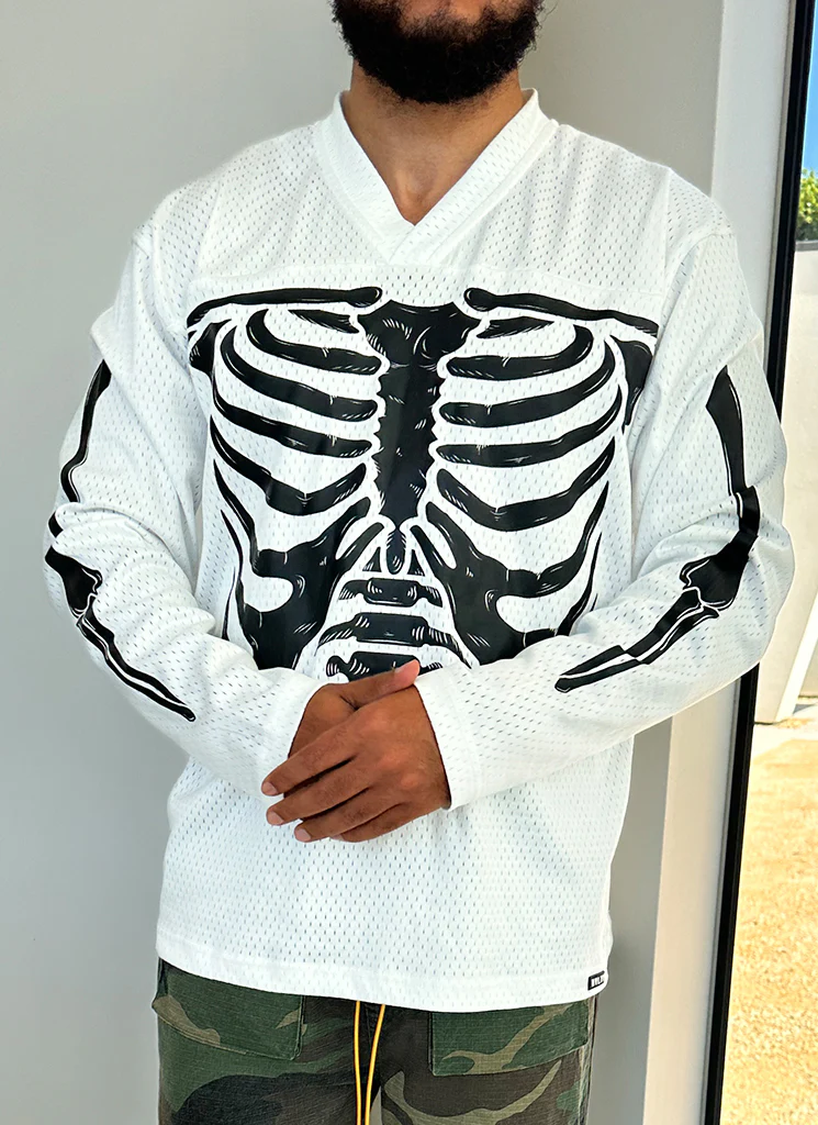 Vintage Skeleton Jersey - White - Image 9
