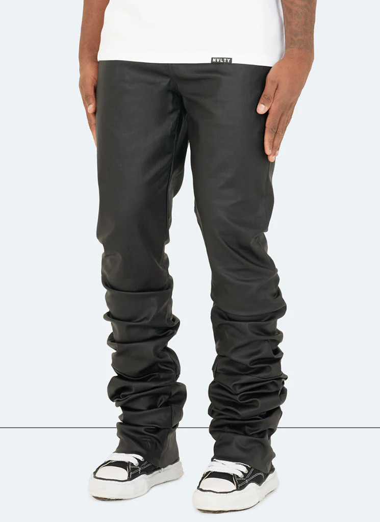 Vintage Stacked Wax Jeans - Black - Image 2