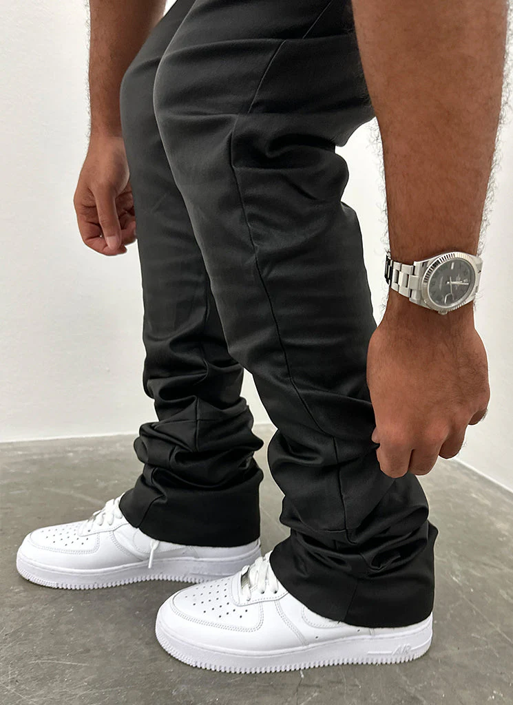Vintage Stacked Wax Jeans - Black - Image 5