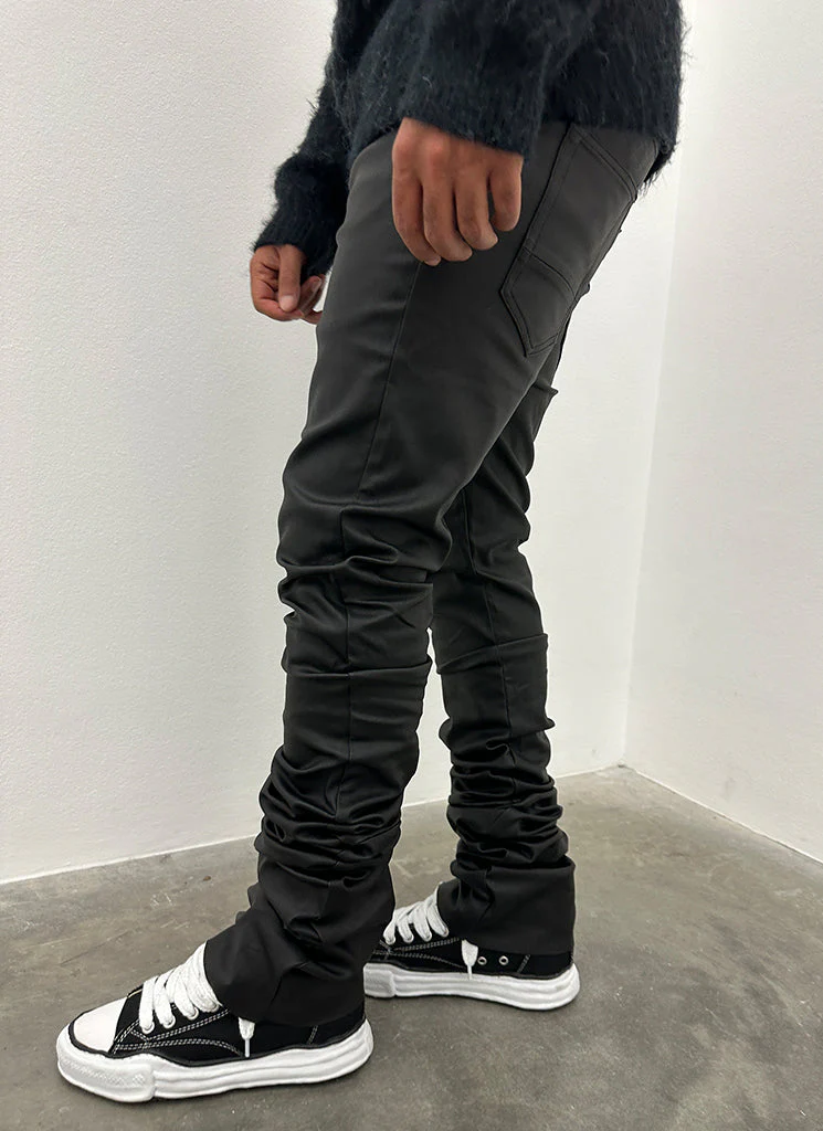 Vintage Stacked Wax Jeans - Black - Image 6