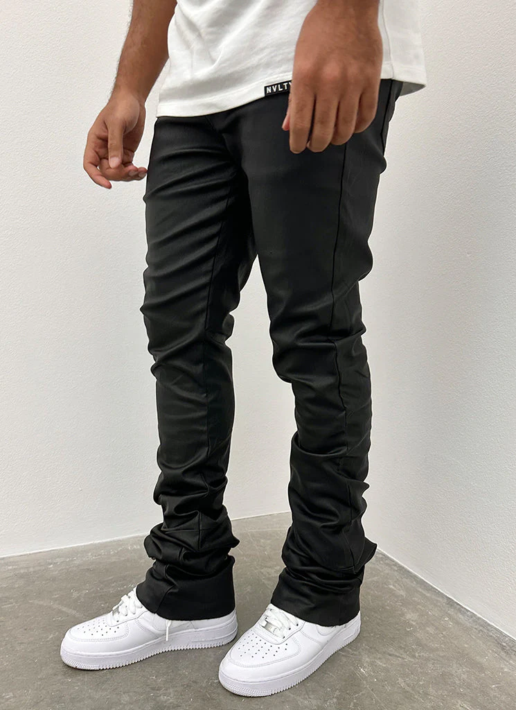 Vintage Stacked Wax Jeans - Black - Image 7