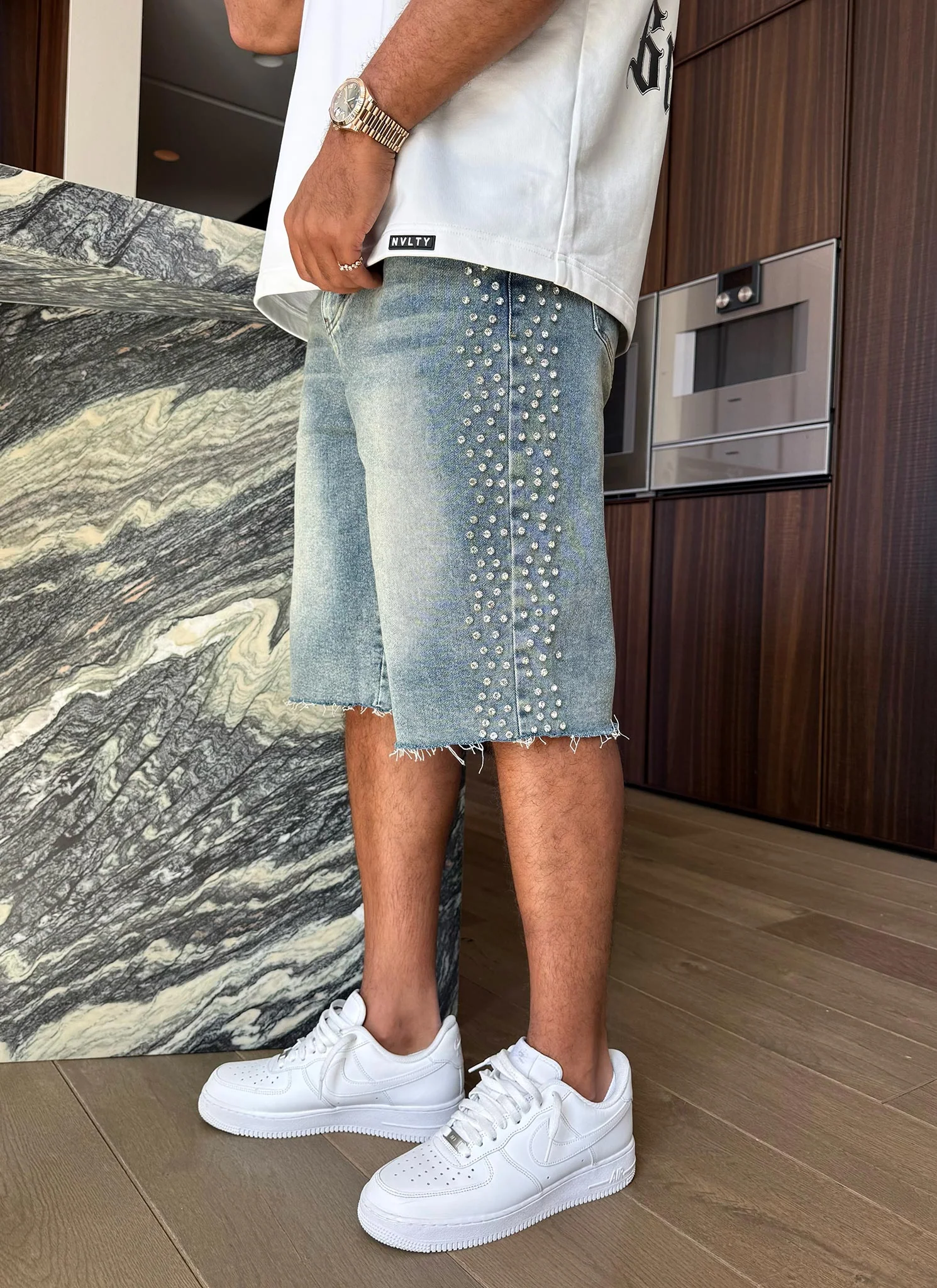 Vintage VVS Denim Shorts - Blue - Image 13