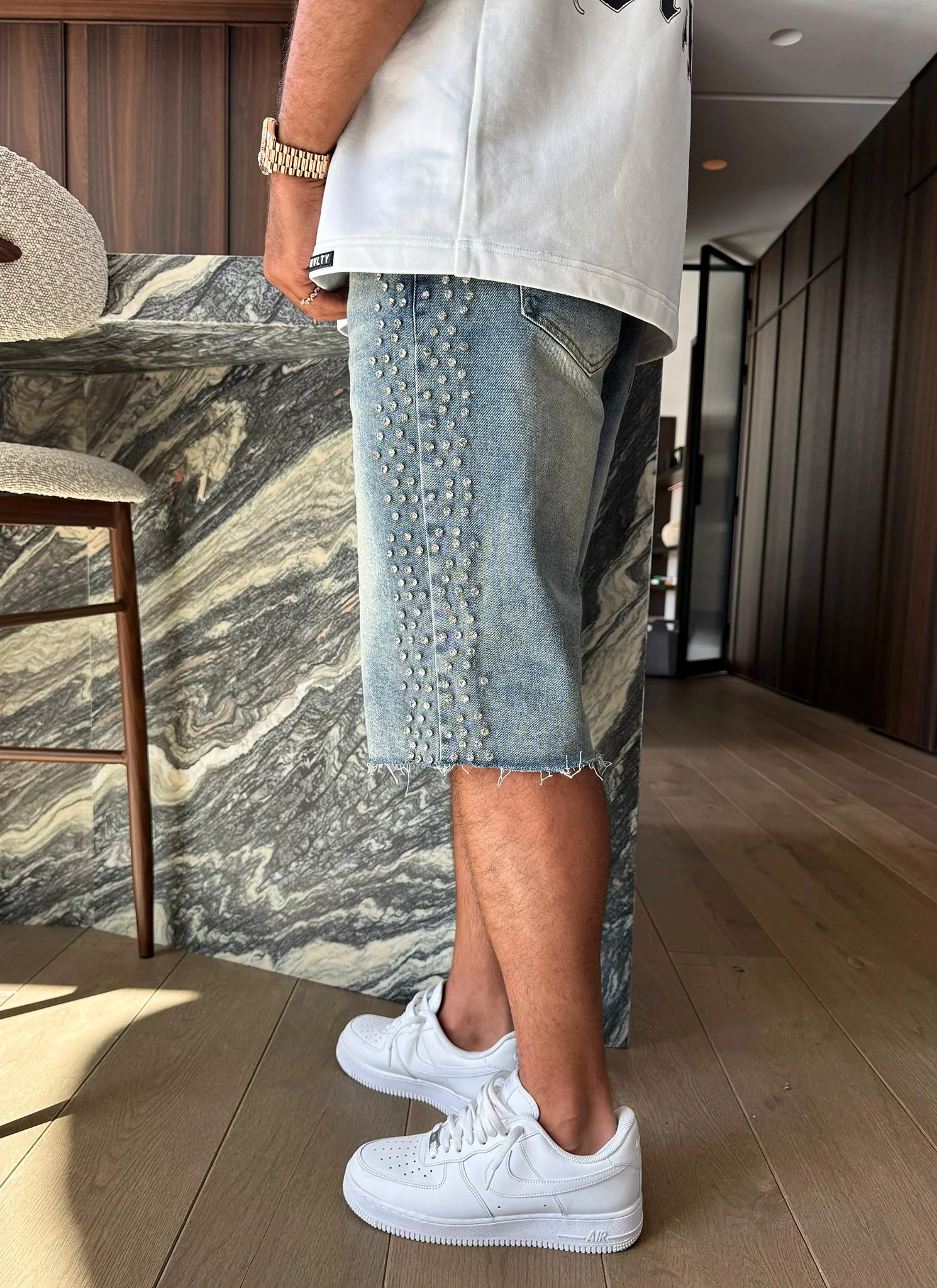 Vintage VVS Denim Shorts - Blue - Image 14