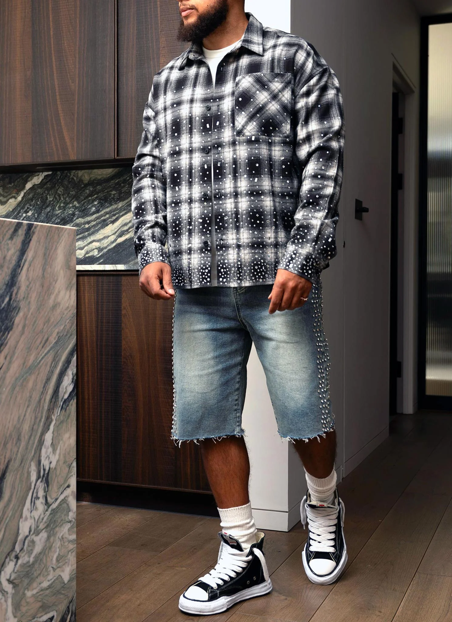 Vintage VVS Flannel - Black - Image 5