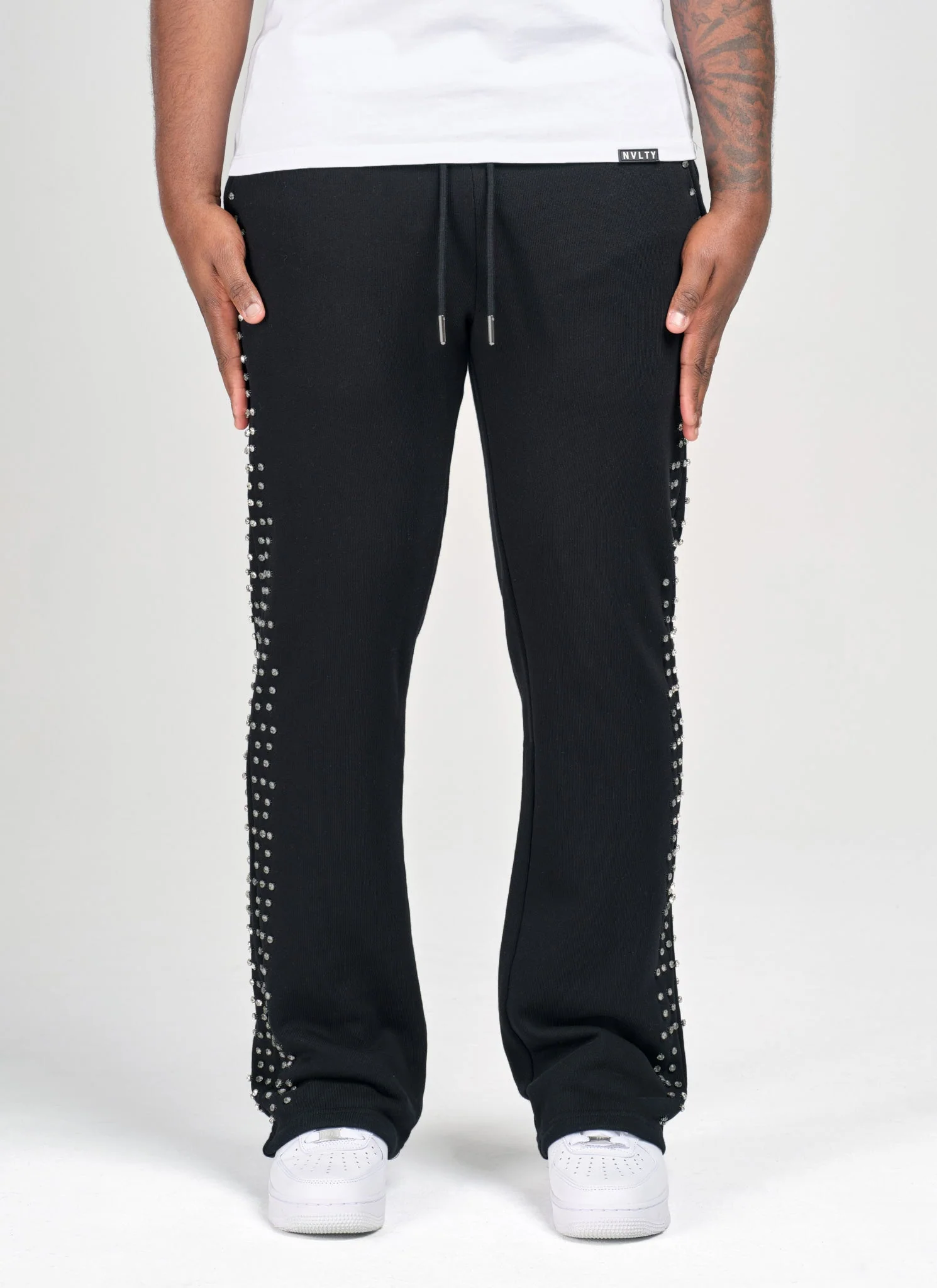 Vintage VVS Flare Joggers - Black - Image 3