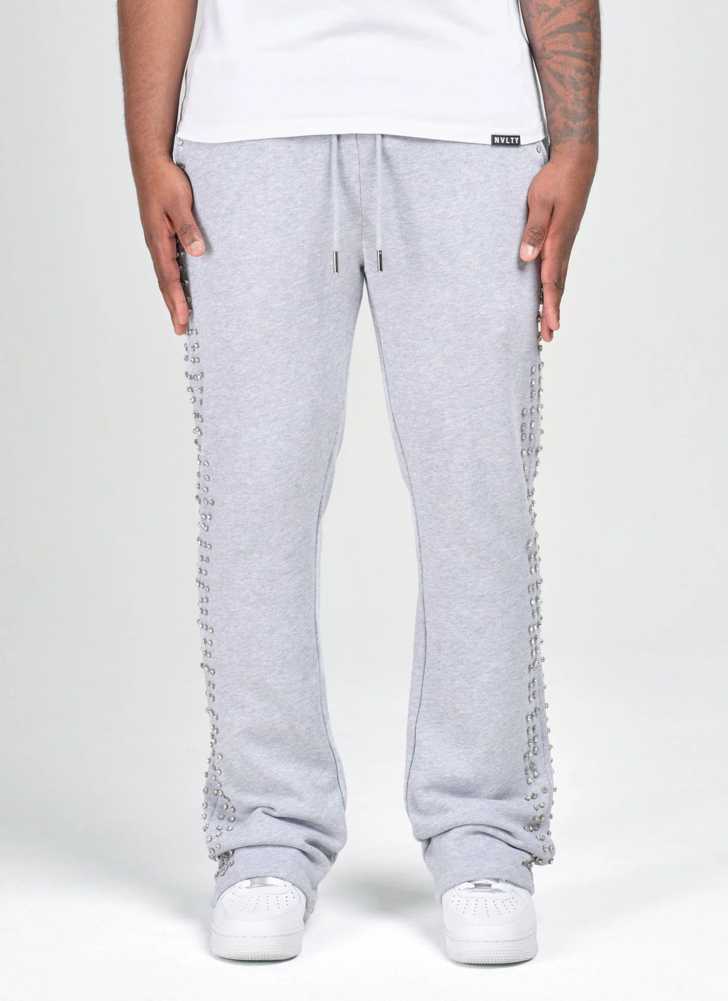 Vintage VVS Flare Joggers - Grey - Image 3