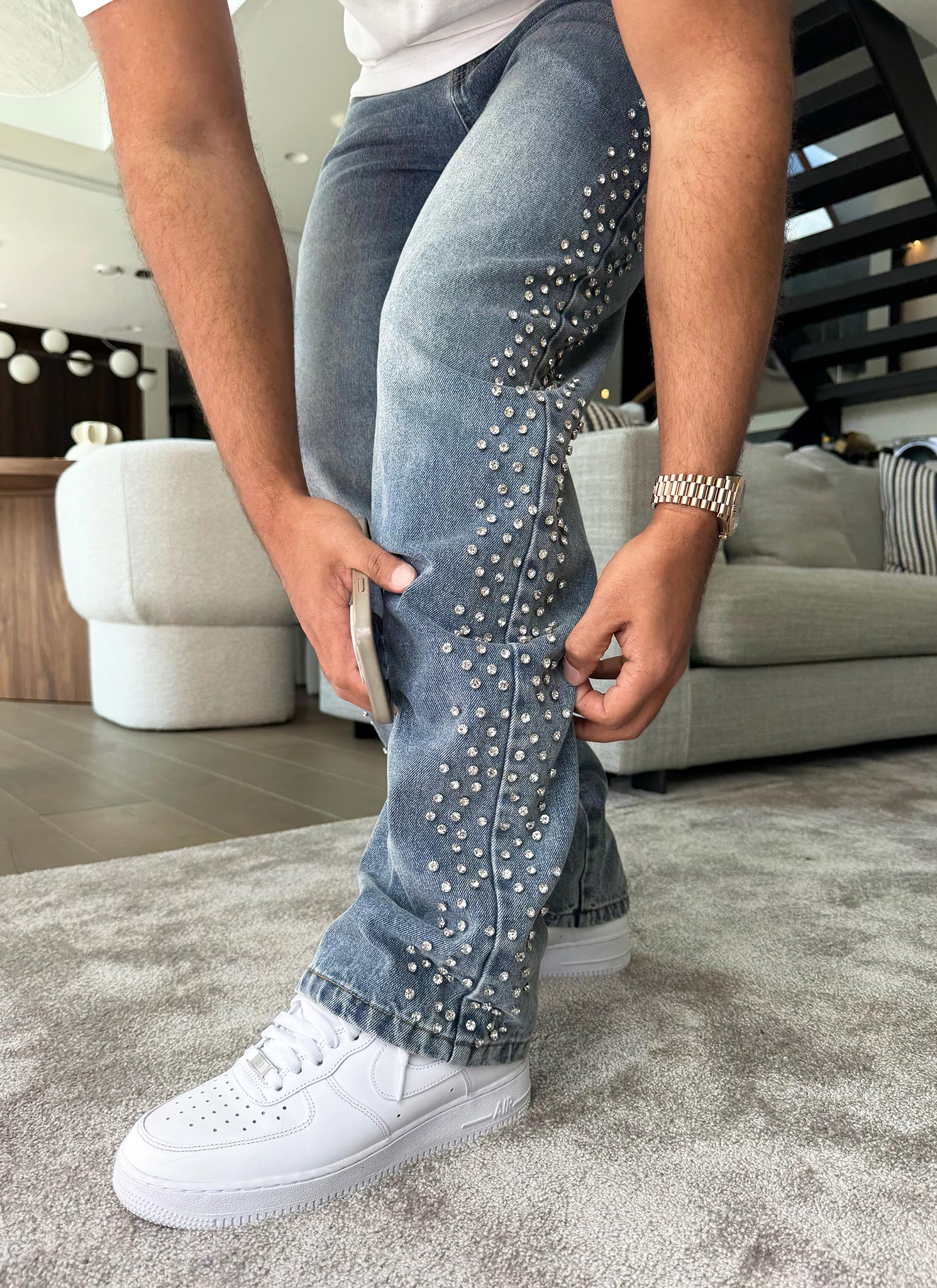Vintage VVS Jeans - Blue - Image 9