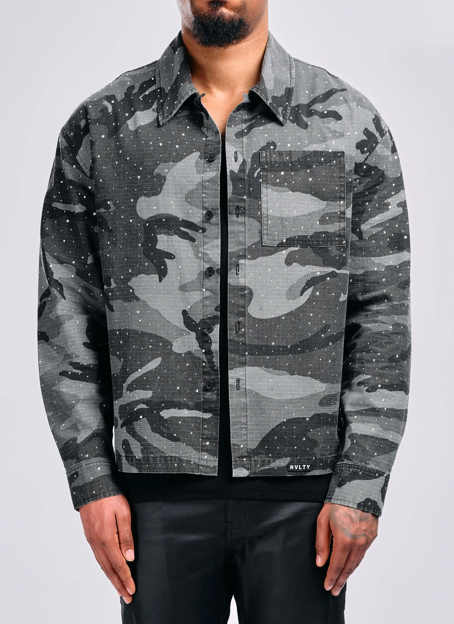 Vintage VVS Shirt - Black Camo