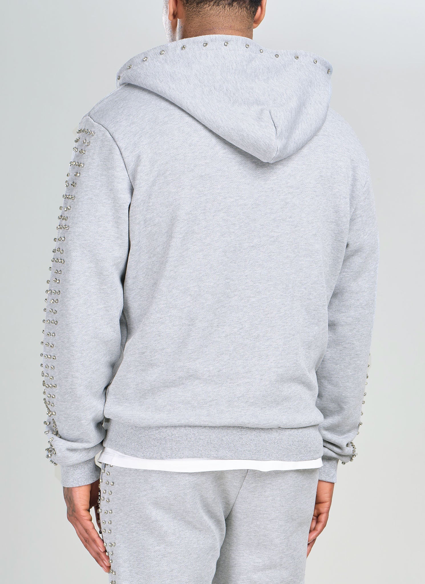Vintage VVS Zip Hoodie - Grey - Image 5