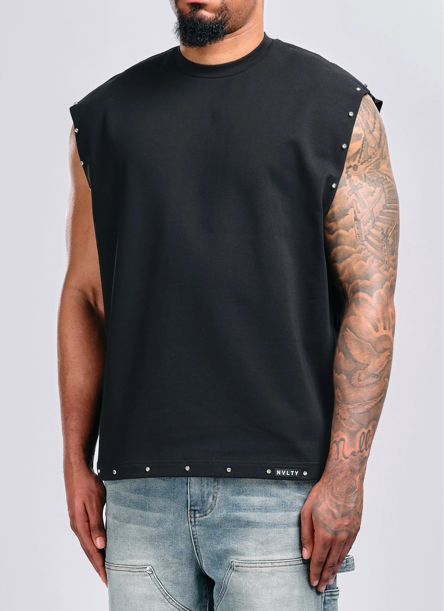 VVS Sleeveless T-Shirt - Black - Image 2